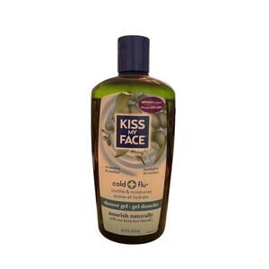 Kiss My Face Cold + Flu Shower Gel Eucalyptus & Menthol 16 oz NEW